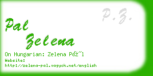 pal zelena business card